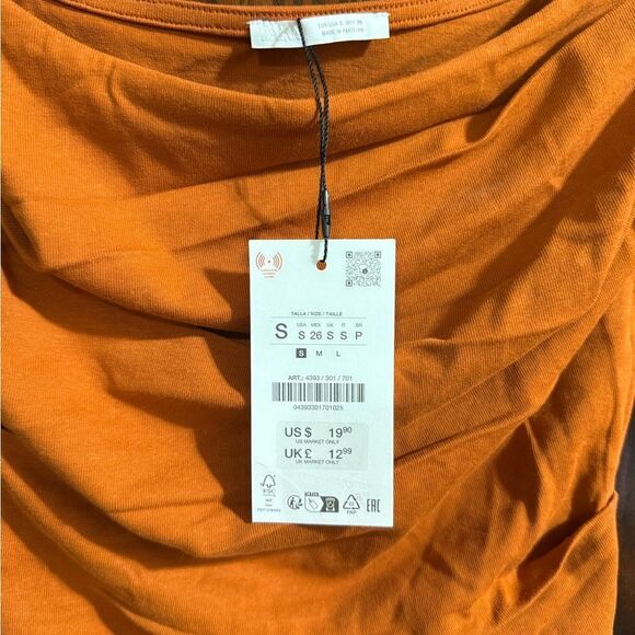 NWT Zara Rust Tank Top - Picture 2 of 7